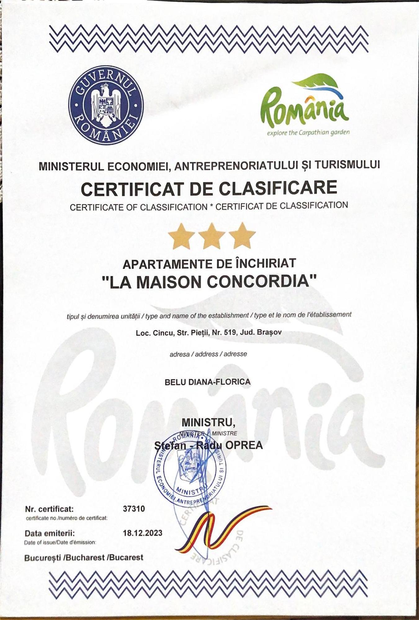 ,, La Maison Concordia " Cincu Exteriör bild